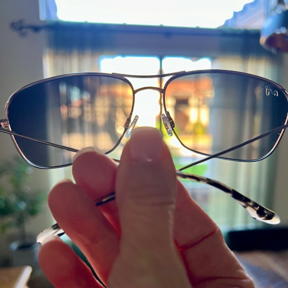 Maui Jim Wiki Wiki Polarized Aviator Sunglasses - Silver/Neutral Grey Lens